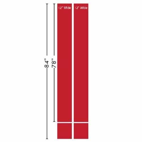 Universal Brush Belanger Whip-A-Cross 310 Replacement Cloth - Rod Style, Red