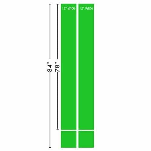 Universal Brush Replacement Cloth for Sonny's SFM801 Flat Basket Side to Side Mitter - Rod Style, Green