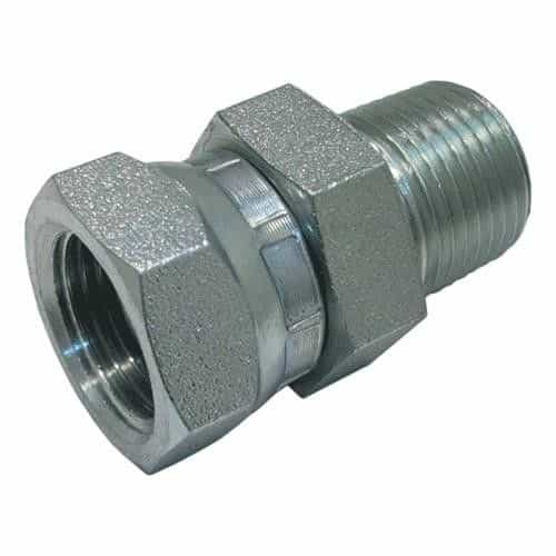 140466 Non-Working Straight Swivel - 3/8 Inch Male Pipe X 3/8 Inch Female NPSM