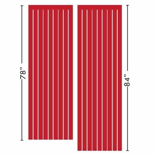 Universal Brush S804RB Side to Side Curved Basket Van Length Mitter, Sonny's SFM804 - Red