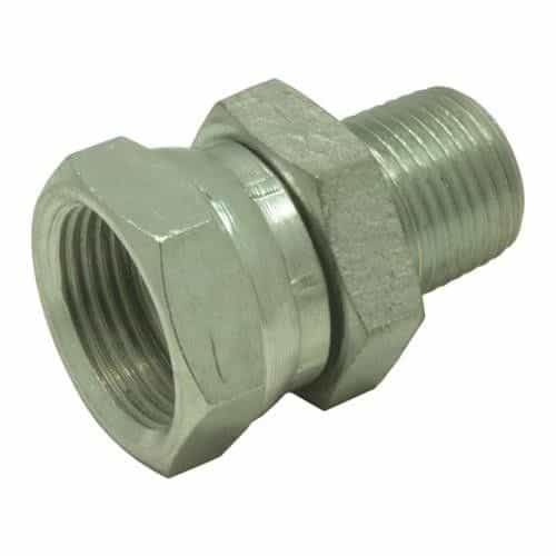 1404-08-12 Non-Working Straight Swivel - 1/2 Inch Male Pipe X 3/4 Inch Female NPSM