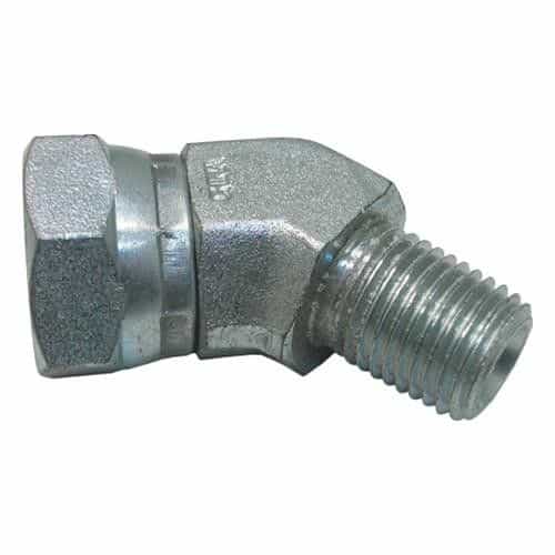 150366 45 Degree Non-Working Elbow Swivel - 3/8 Inch Male Pipe X 3/8 Inch Female NPSM