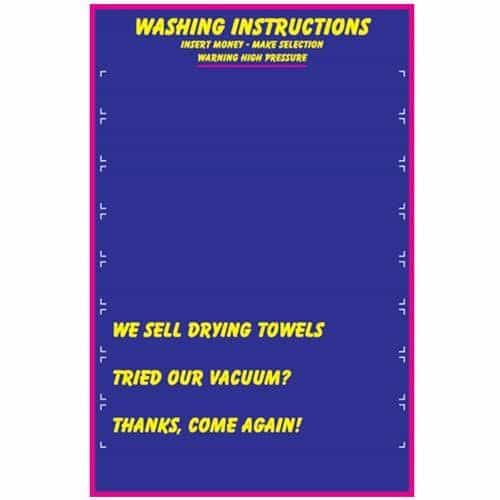 BS-1F Craft Mark Extreme Menu Sign - Blue