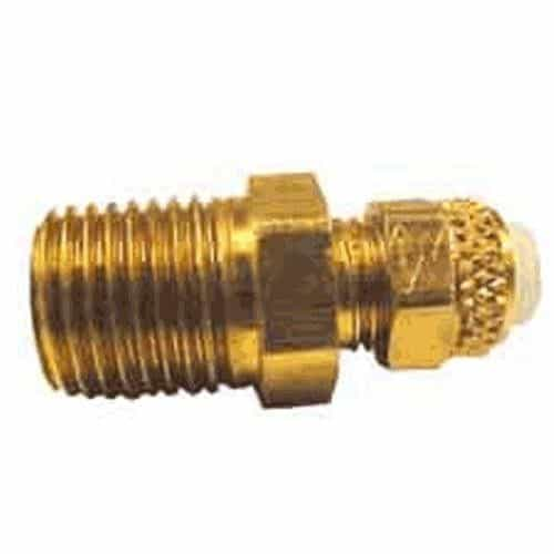 268P04X04 Dayco Straight Fitting, Brass - 1/4" Tube x 1/4" MIP