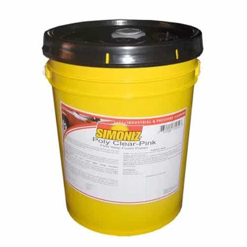 Simoniz S3296005 Poly Clear Pink, 5 Gallon Pail