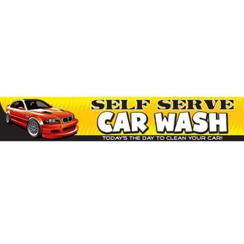 Self Serve Car Wash Banner