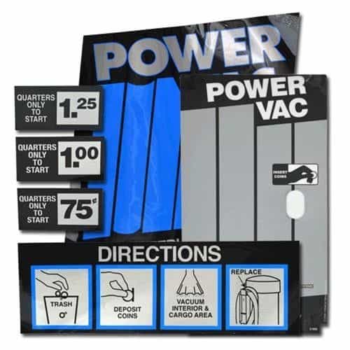 1045850 GinSan PowerVac Decals - Blue