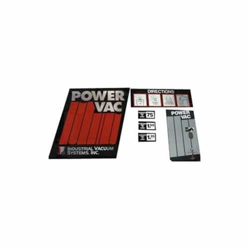 GinSan 104583 PowerVac Decals - Red