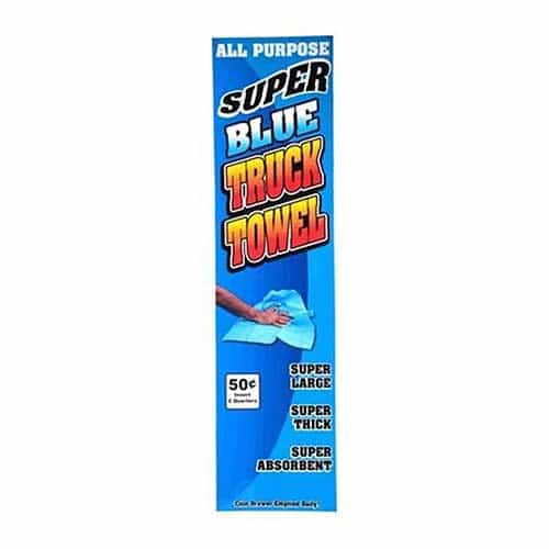 Single Column Fifty Cents Blue Truck Towel Decal