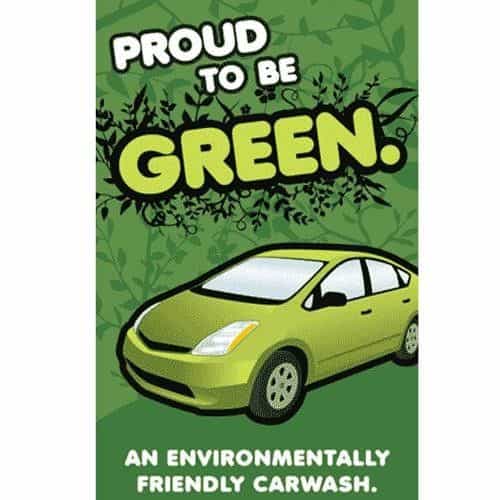 WMS130 Kleen-Rite Corp Windmaster Eco-Friendly Car Wash Sign