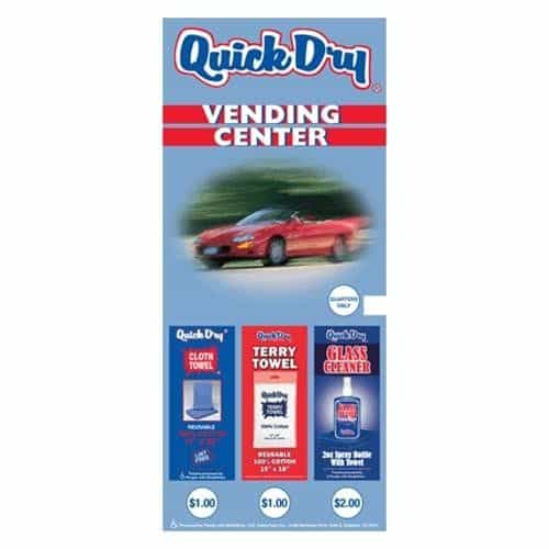 Vending Decal Quick Dry 3-Column DEC 3VC