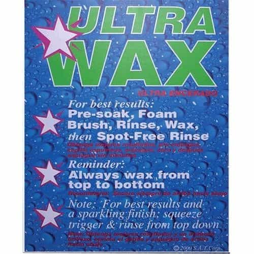Bilingual In-Bay Wax Instruction Sign - 18x24
