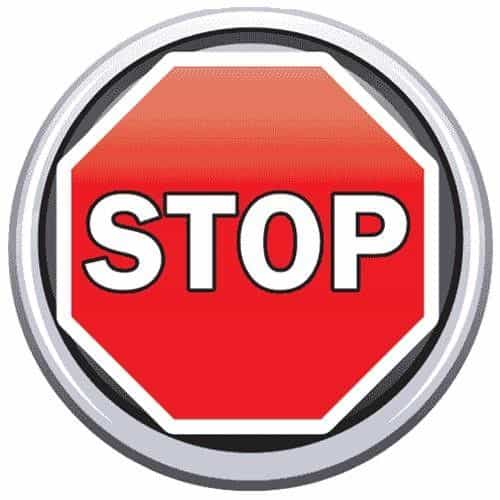Stop Rotary Decal