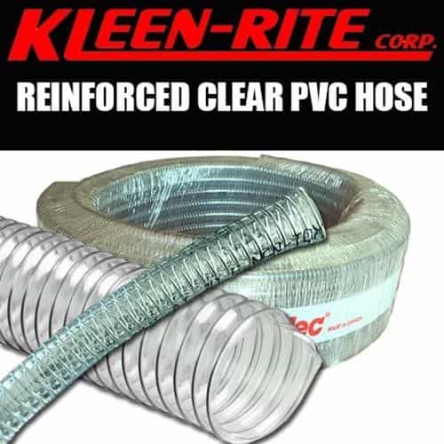 Kleen Rite Reinforced Clear PVC Polyspring Hose 1/4 in.