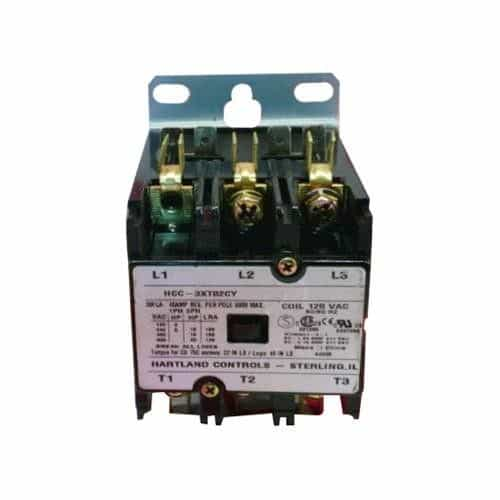 HCCY3XT02CY Hartland Controls Contactor - 120 VAC Electric Motors, 3 Pole