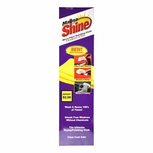 Magna Shine Microfiber Towel Single Column Vending Machine Decal