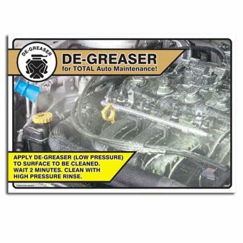 21064-SIN GinSan De-Greaser Pictorial Sign
