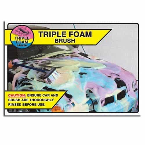 Triple Foam Brush Sign