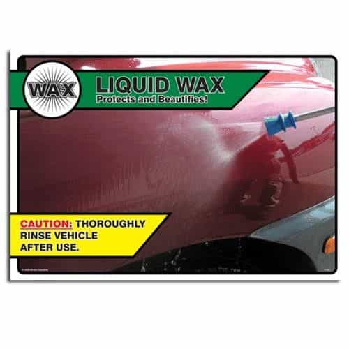 Liquid Wax Sign