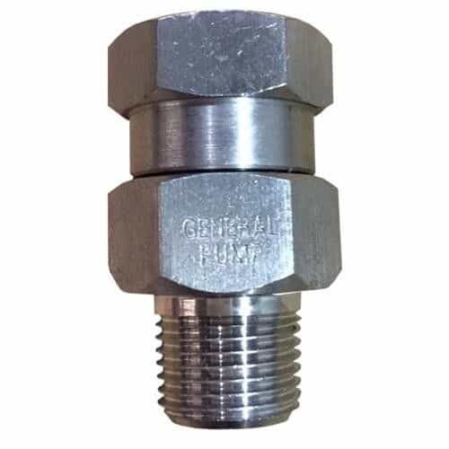 D10067 General Pump High Pressure Stainless Steel Swivel - 3/8 Inch, 5000 PSI