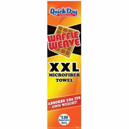 Quick Dry Waffle Weave Towel Single Column Vending Machine Decal