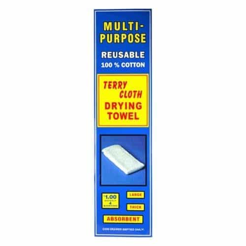 Terry Cloth Drying Towel 1-Column Decal