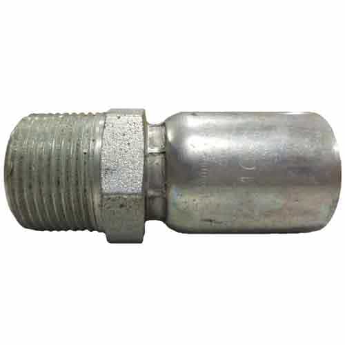 MP-12-16 Crimp Style Fitting - 3/4" Hose x 1" Male NPT