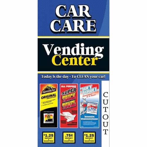 Kleen-Rite Car Care 3 Column Vendor Decal