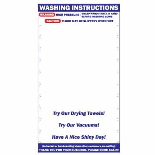 10 Position Lexan Menu Sign
