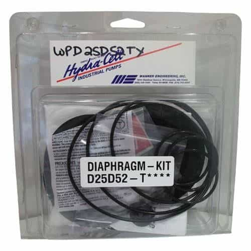 D25D52TXXXX Hydra-Cell Diaphragm Repair Kit for H25 Series