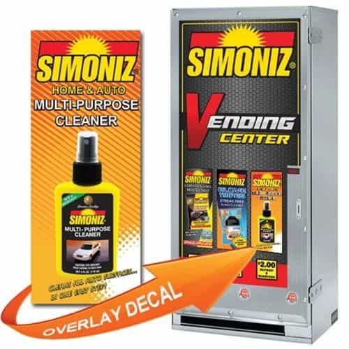 Simoniz DEDS500FLAT Vending Overlay Decal