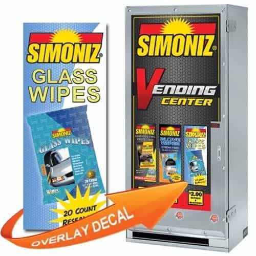 Simoniz 4 In. x 10 In. Overlay Decal - Simoniz Glass Wipes, 20 Count