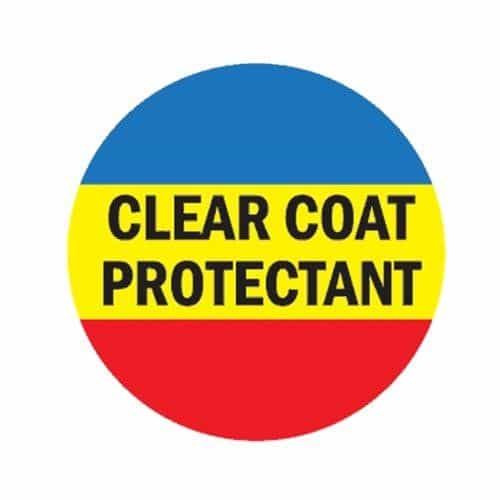 CB034612 Clear Coat Protectant Circle Decal