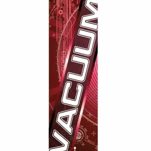 VA50025R Kleen-Rite Tech Themed Vacuum Sticker - Red