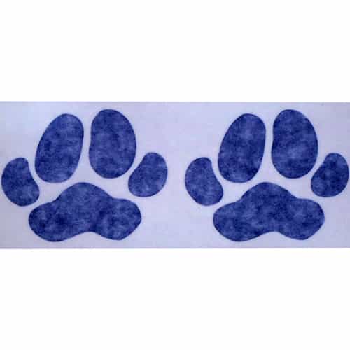 PTW151 Dog Wash Paw Stickers - Blue
