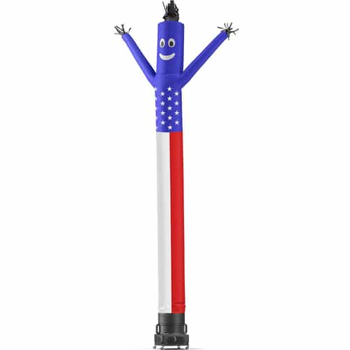 20' American Flag Tube Dancer with Fan