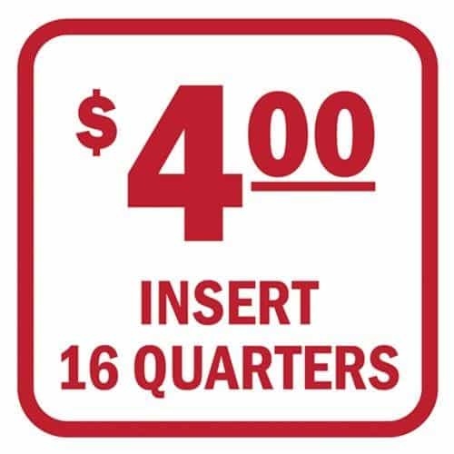 Insert 16 Quarters Red and White Decal