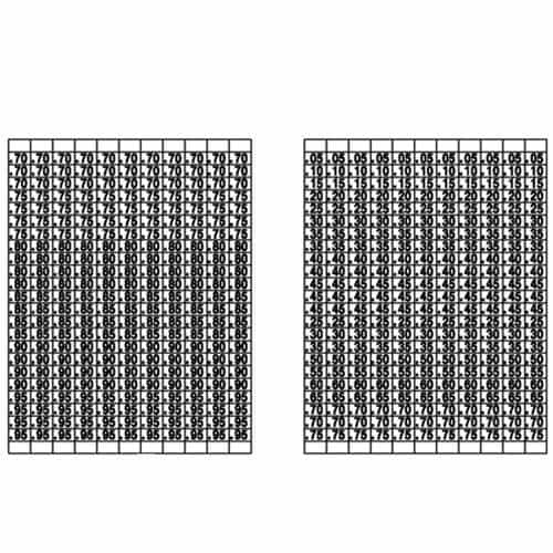 Mega-Vendor 20614 Pricing Label Sheets