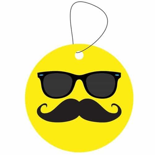 SE-2 Jenray Mustache and Sunglasses Smiley Face Air Fresheners - 12 Pack