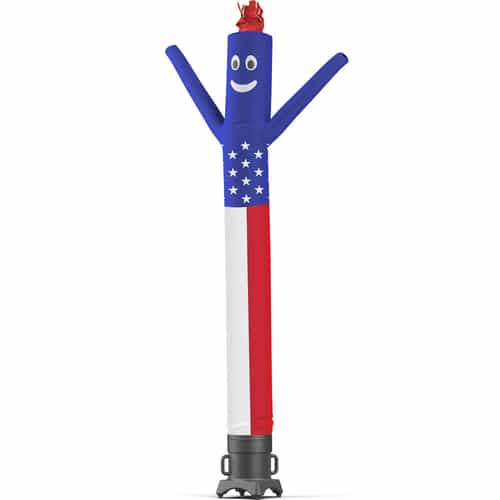 10 Foot American Flag Tube Dancer and Blower