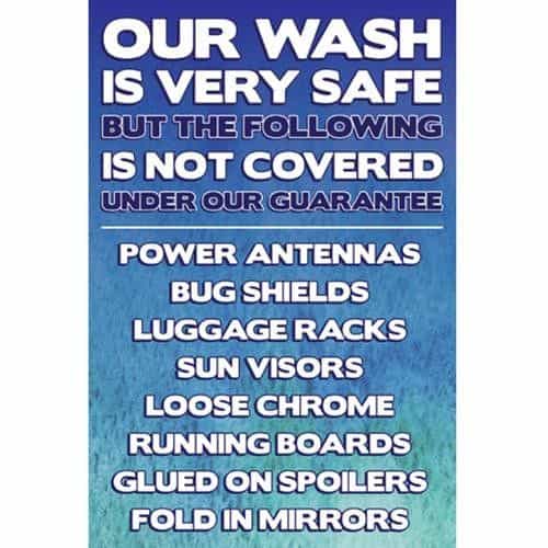 WMS175 Kleen-Rite Corp Windmaster Disclaimer Sign