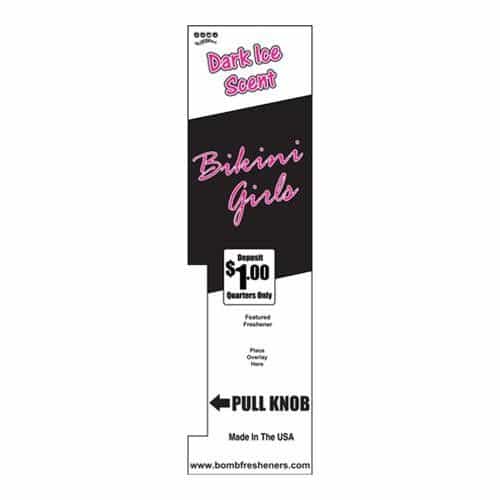 Bikini Girls Air Fresheners Single Column Decal
