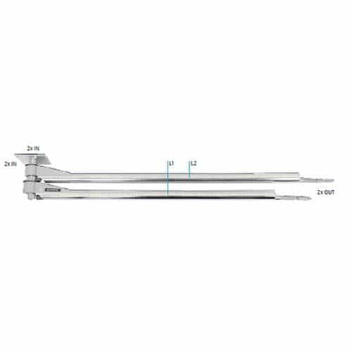 Mosmatic 67.609 Dual Ceiling Boom with LED Lighting