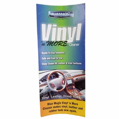 DS1116 Blue Magic Vinyl N More Cleaner - 4" x 10"