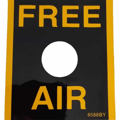 Black and Yellow Free Air Decal