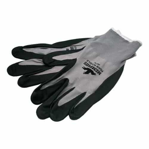 9673L MCR Safety Large Nylon Gloves with Nitrile