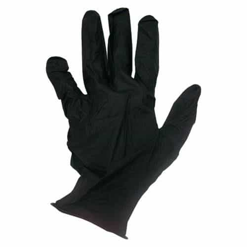 Black Nitrile Gloves Size Large