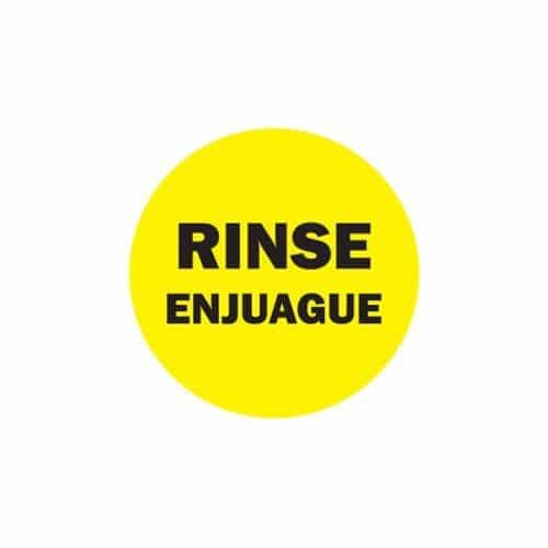 CB03462BL Bilingual Rinse Circle Decal