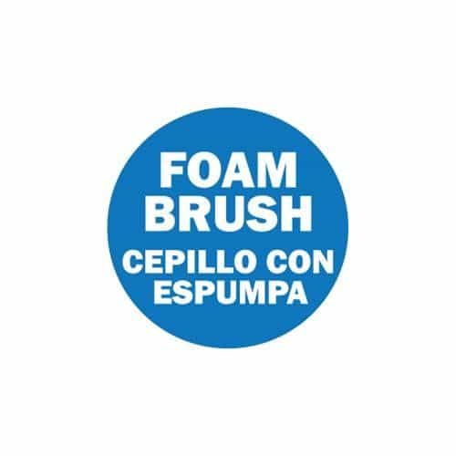CB03464BL Bilingual Foam Brush Circle Decal