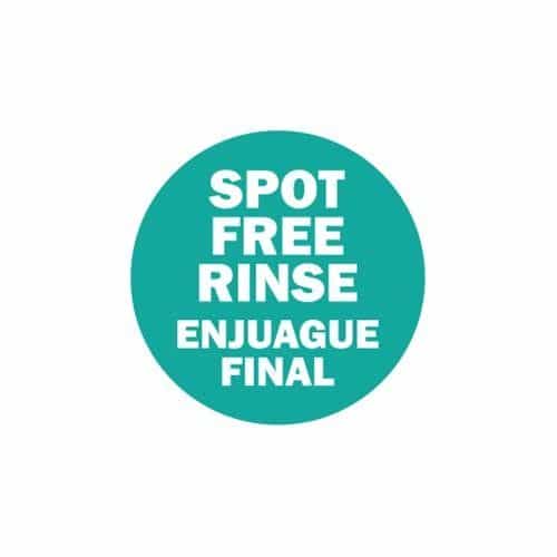 CB03469BL Bilingual Spot Free Rinse Circle Decal